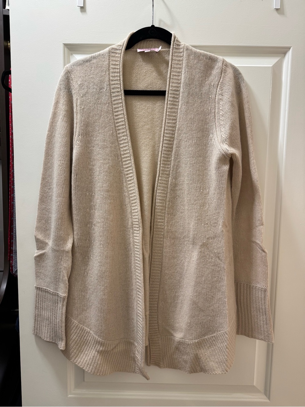 Calypso St. Barth Light Beige Open-Front Cardigan
